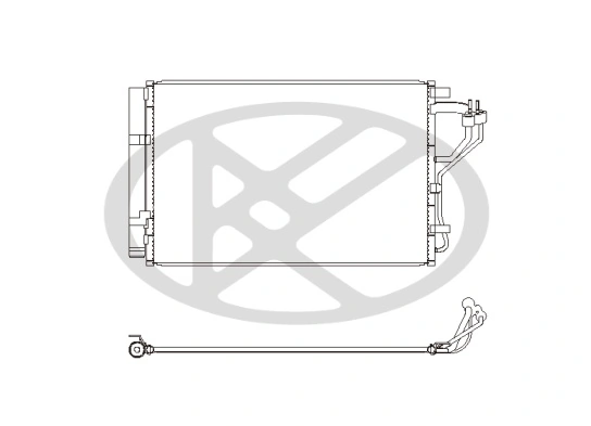 Condenser, air conditioning CD810624