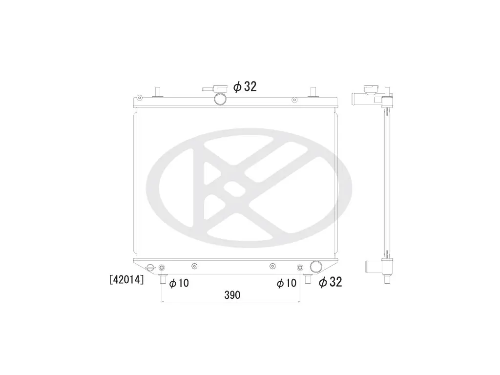 Radiator, engine cooling AA070018R