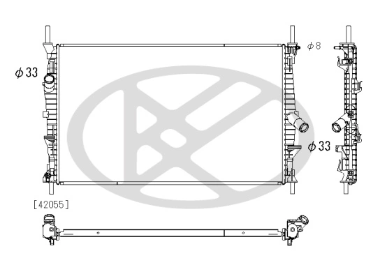 Radiator, engine cooling PL323782