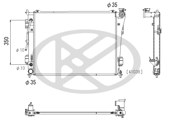 Radiator, engine cooling PL813219