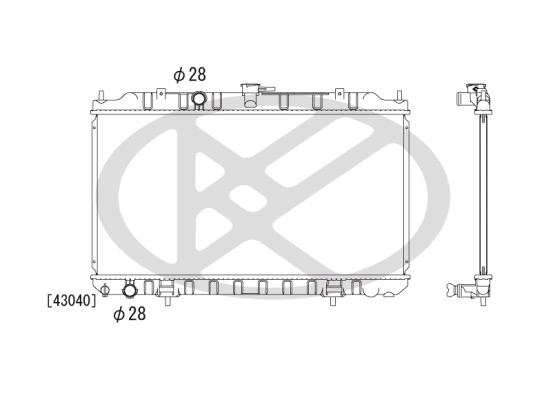 Radiator, engine cooling PL021487