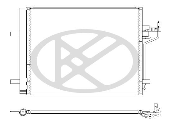Condenser, air conditioning CD320991