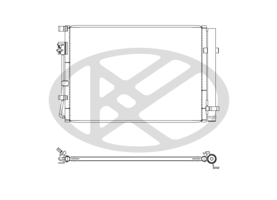 Condenser, air conditioning CD821297M