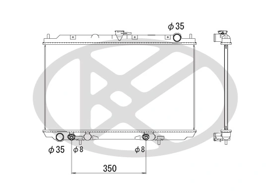Radiator, engine cooling PL021769