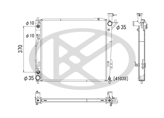 Radiator, engine cooling PL812851