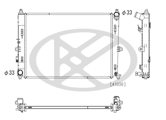 Radiator, engine cooling PL063211