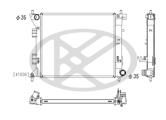 Radiator, engine cooling PL823570