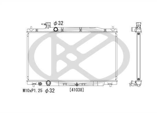 Radiator, engine cooling PL082894