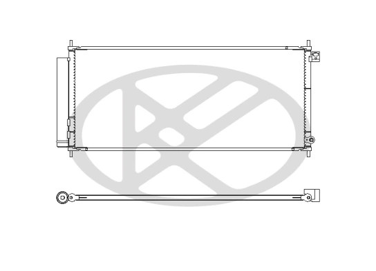 Condenser, air conditioning CD080293M0A