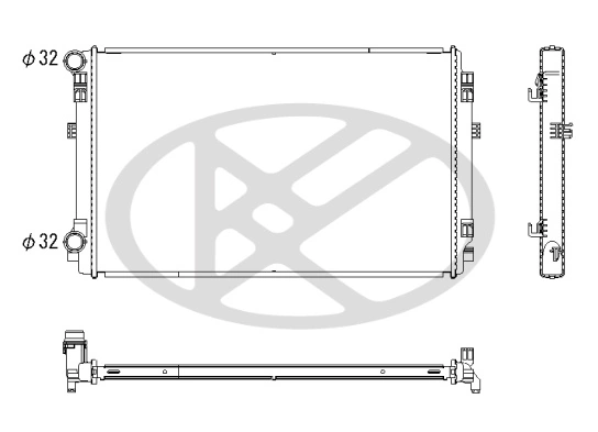Radiator, engine cooling PL453116