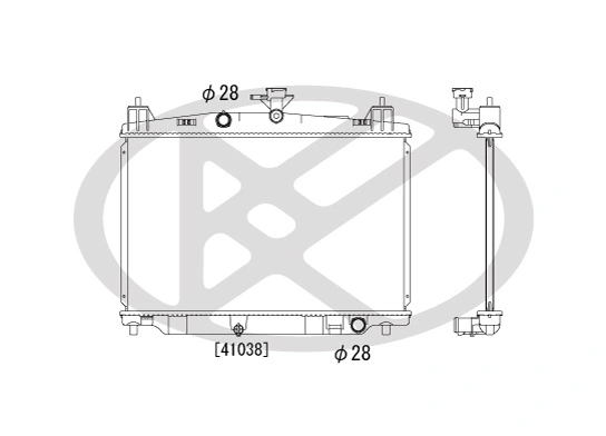 Radiator, engine cooling PL062099
