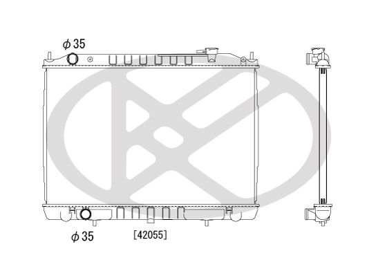Radiator, engine cooling PL022602