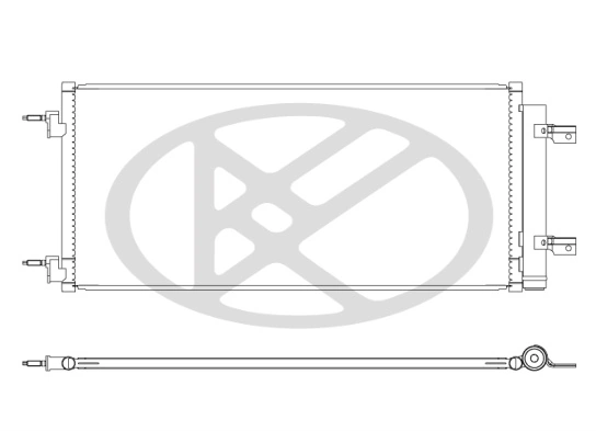Condenser, air conditioning CD461282