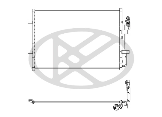 Condenser, air conditioning CD060931
