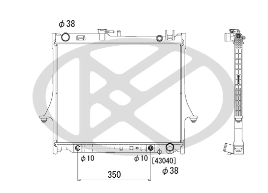 Radiator, engine cooling PL712130