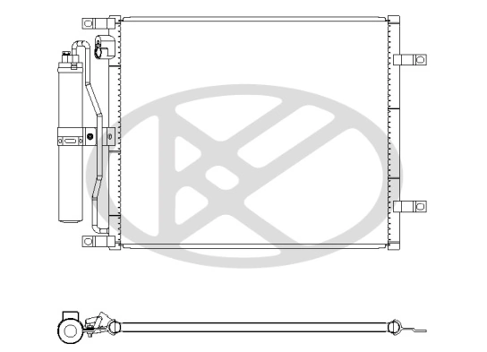 Condenser, air conditioning CD021014