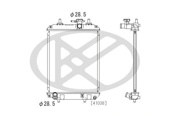 Radiator, engine cooling PL072513