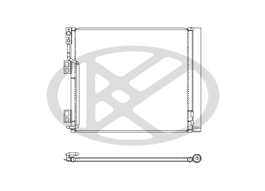 Condenser, air conditioning CD020771
