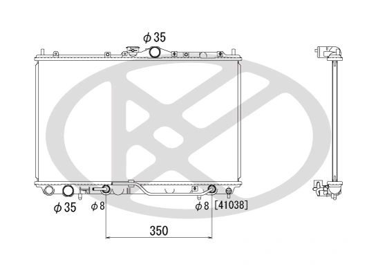 Radiator, engine cooling PL031182