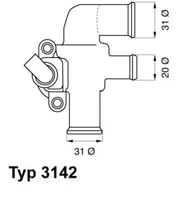 Thermostat, coolant 3142.90D