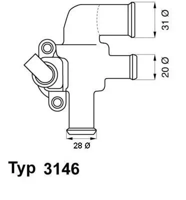 Thermostat, coolant 3146.90D
