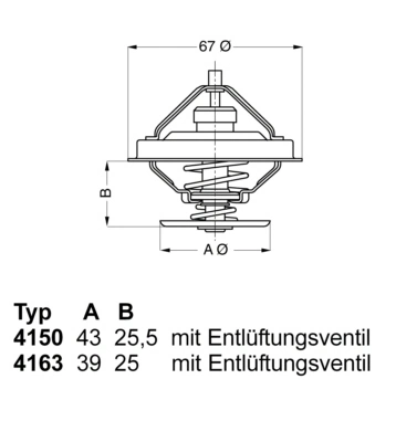 Thermostat, coolant 4150.83D50