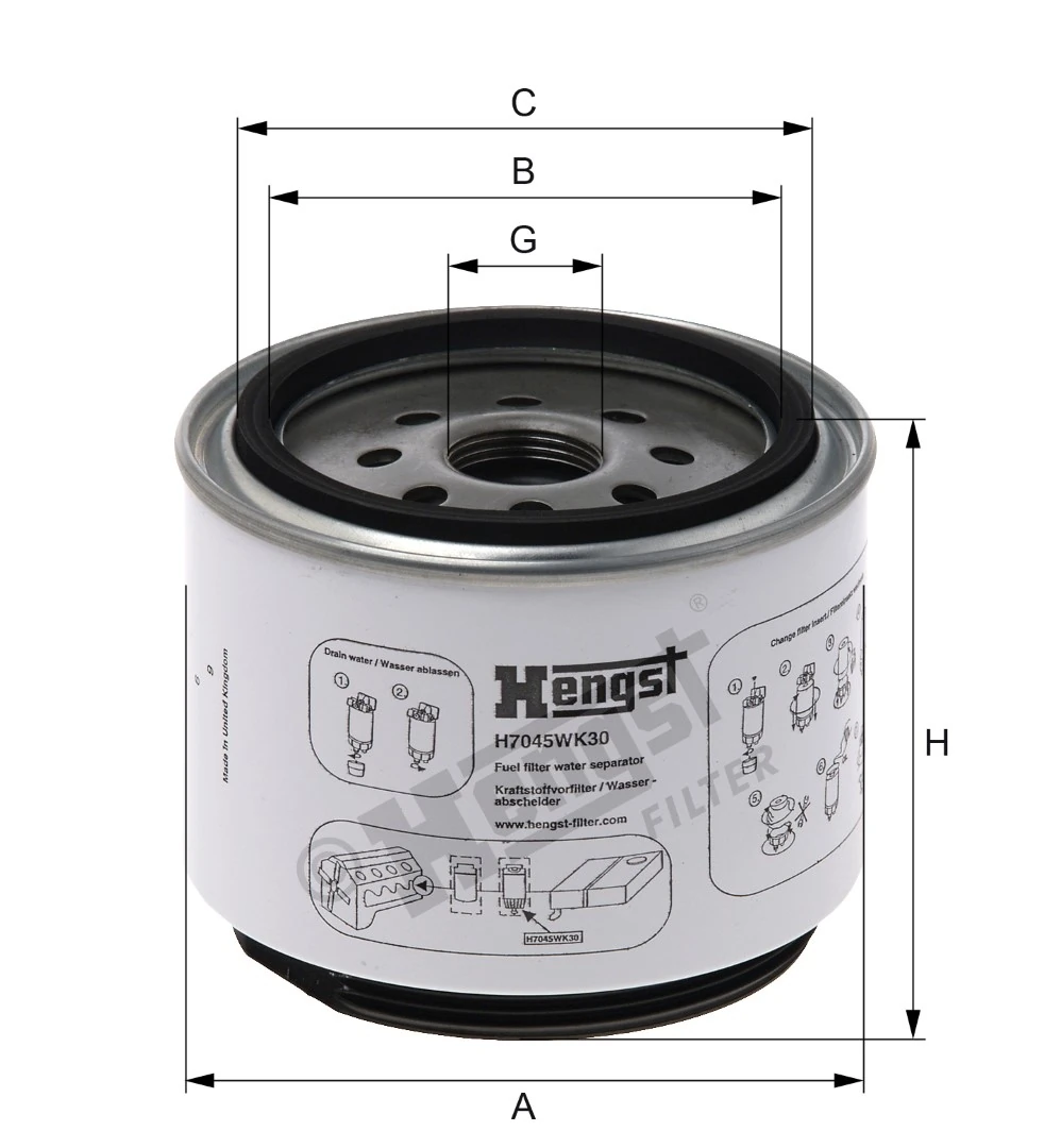 Fuel Filter H7045WK30