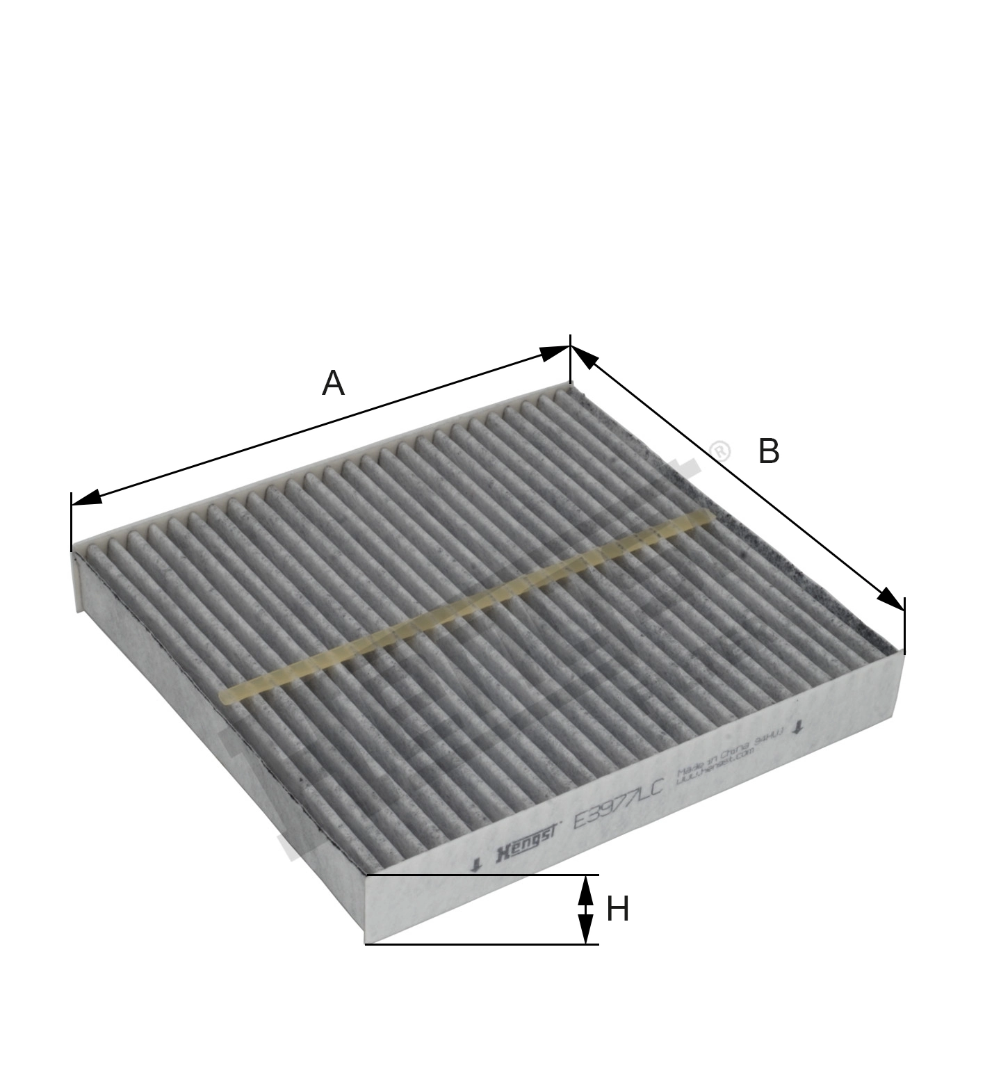 Filter, cabin air E3977LC