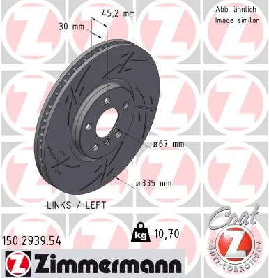 Brake Disc BLACK Z 150.2939.54