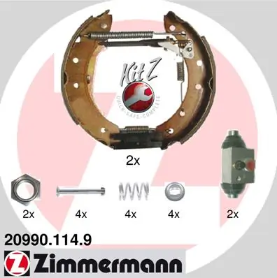 Brake Shoe Set KIT Z 20990.114.9