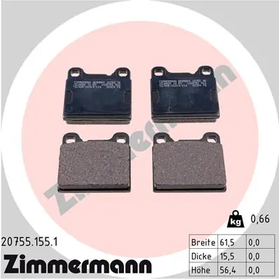 Brake Pad Set, disc brake 20755.155.1