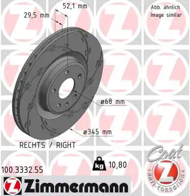 Brake Disc BLACK Z 100.3332.55