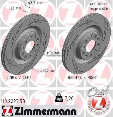 Brake Disc BLACK Z 110.2223.53