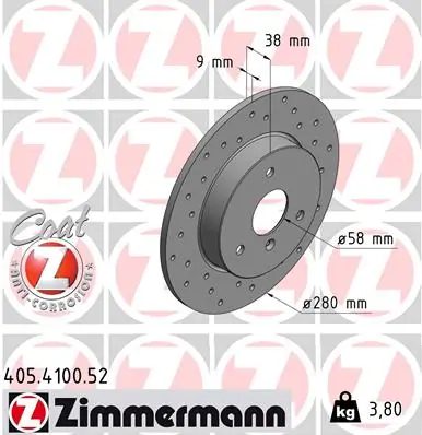 Brake Disc SPORT BRAKE DISC Z 405.4100.52