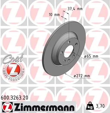 Brake Disc COAT Z 600.3263.20