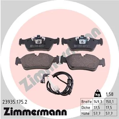 Brake Pad Set, disc brake 23935.175.2