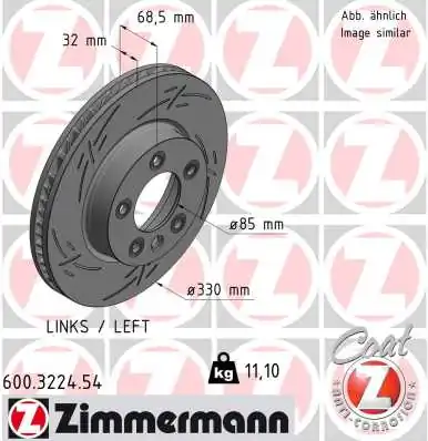 Brake Disc BLACK Z 600.3224.54