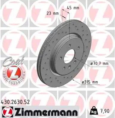 Brake Disc SPORT BRAKE DISC Z 430.2630.52
