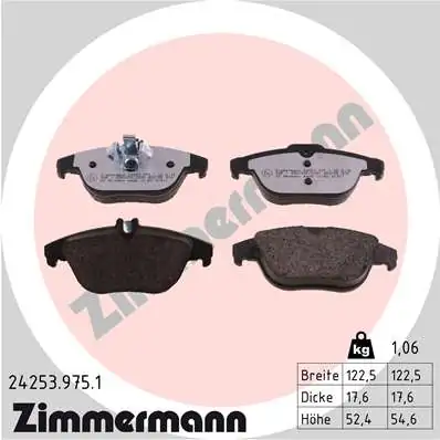 Brake Pad Set, disc brake rd:z 24253.975.1