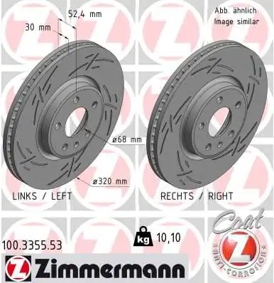 Brake Disc BLACK Z 100.3355.53