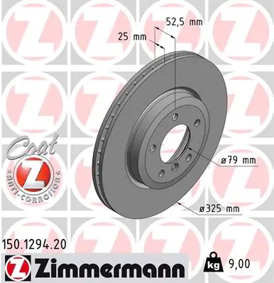 Brake Disc COAT Z 150.1294.20