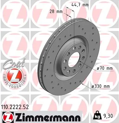 Brake Disc SPORT BRAKE DISC Z 110.2222.52