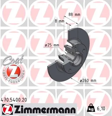 Brake Disc COAT Z 470.5400.20