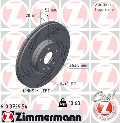 Brake Disc BLACK Z 610.3729.54