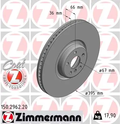 Brake Disc COAT Z 150.2962.20