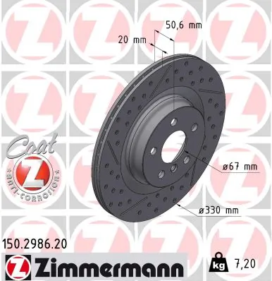 ブレーキ・ローター COAT Z 150.2986.20