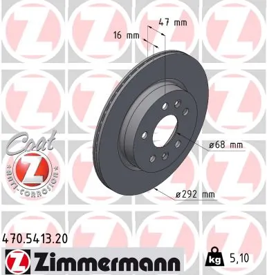 Brake Disc COAT Z 470.5413.20