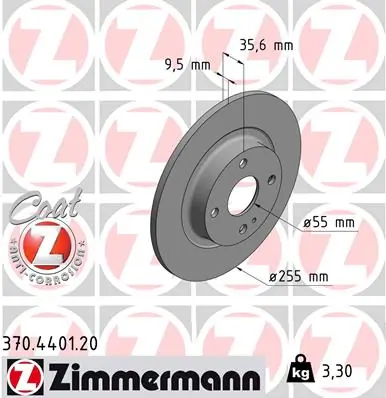 Brake Disc COAT Z 370.4401.20