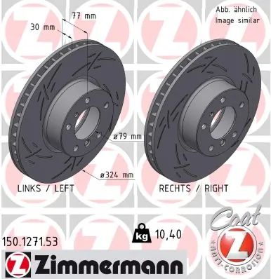 Brake Disc BLACK Z 150.1271.53