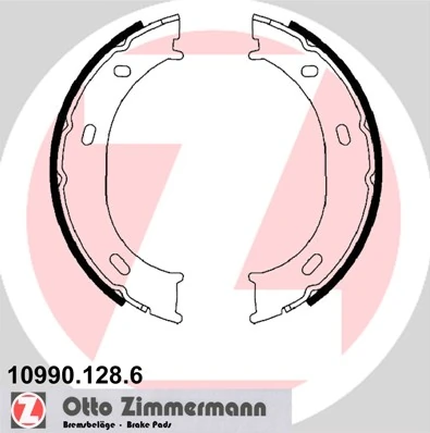Brake Shoe Set, parking brake 10990.128.6